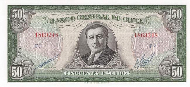 50 Escudso Chile p140b-2